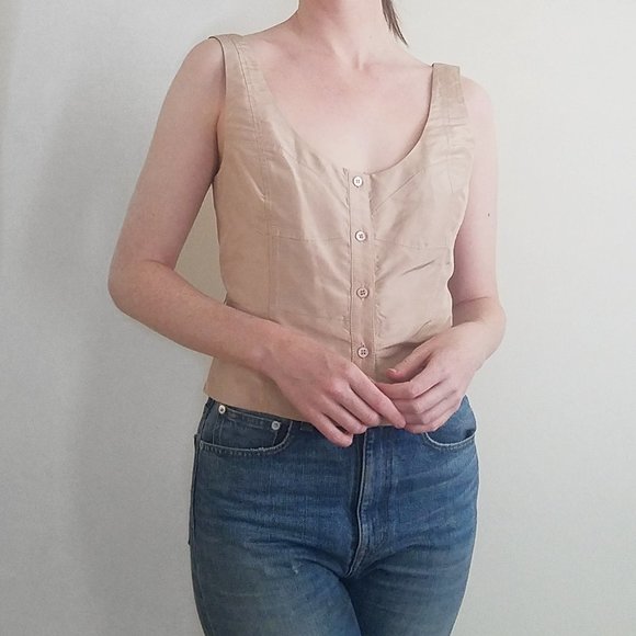 J. Crew Collection Corset Vest Top - size 6 - Picture 6 of 8